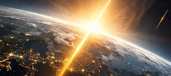 Vue de la Terre depuis l'espace
